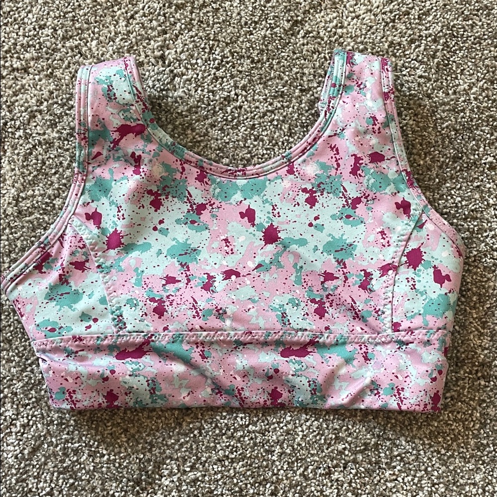 Athletic Works Pink and Teal Sports Bra